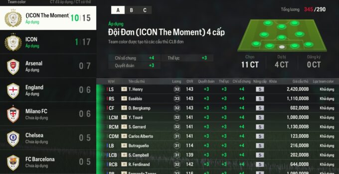 Bí mật mùa thẻ ICON The Moment và lợi thế Team Color cực khủng cho anh em